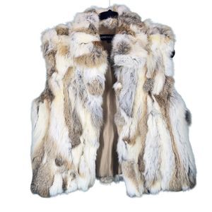 Adrienne Landau Multicolor Fur Vest